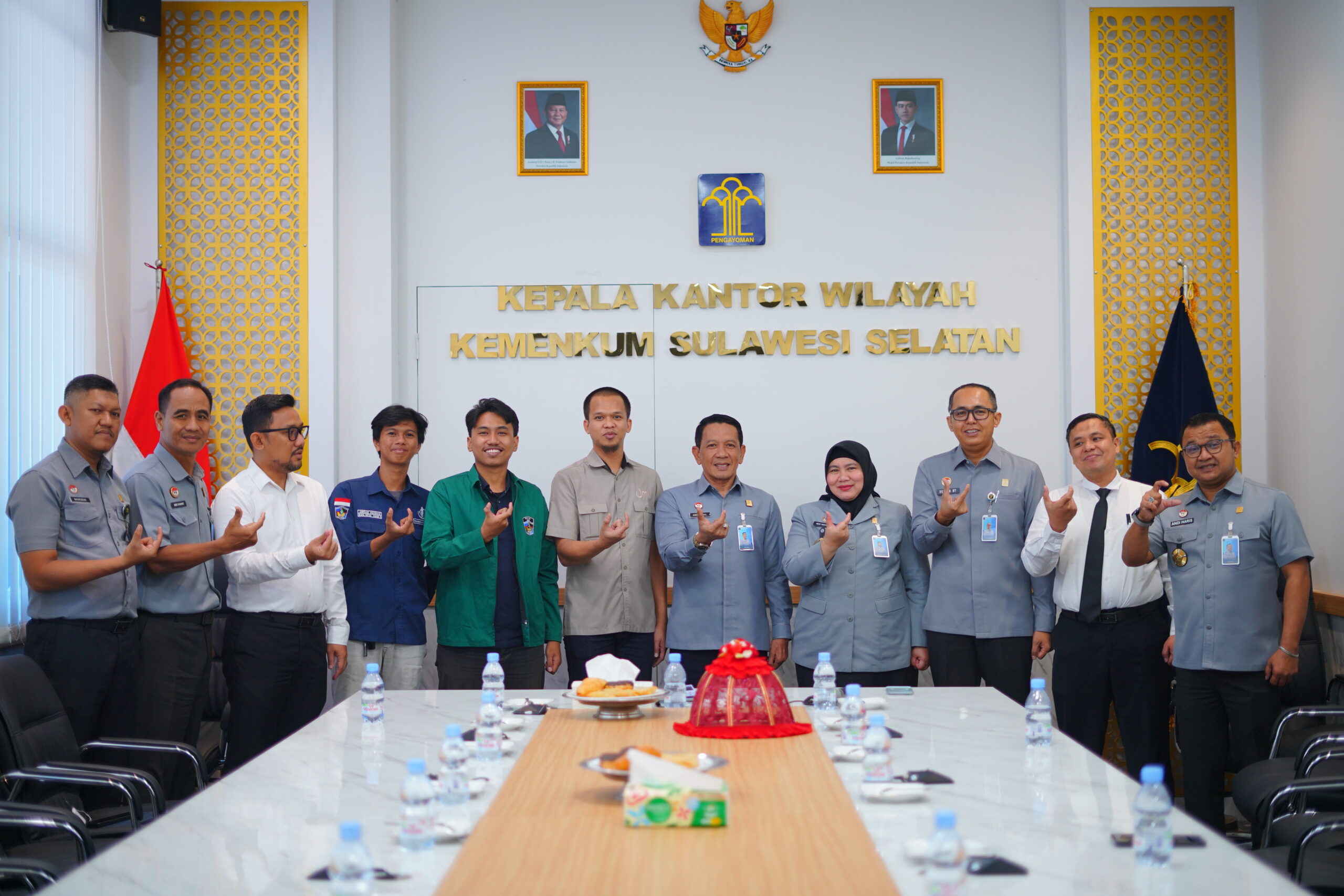 Perkuat Sinergi Pemberdayaan Masyarakat, Tim PPK ORMAWA 2026 BLM FH UMI Audiensi dengan Kakanwil Kementerian Hukum Sulawesi Selatan.